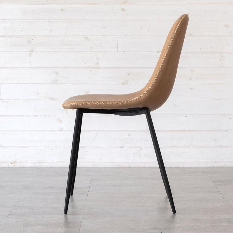 チェア スチール 座面高 45cm ダイニングチェア イス いす 椅子 レザー