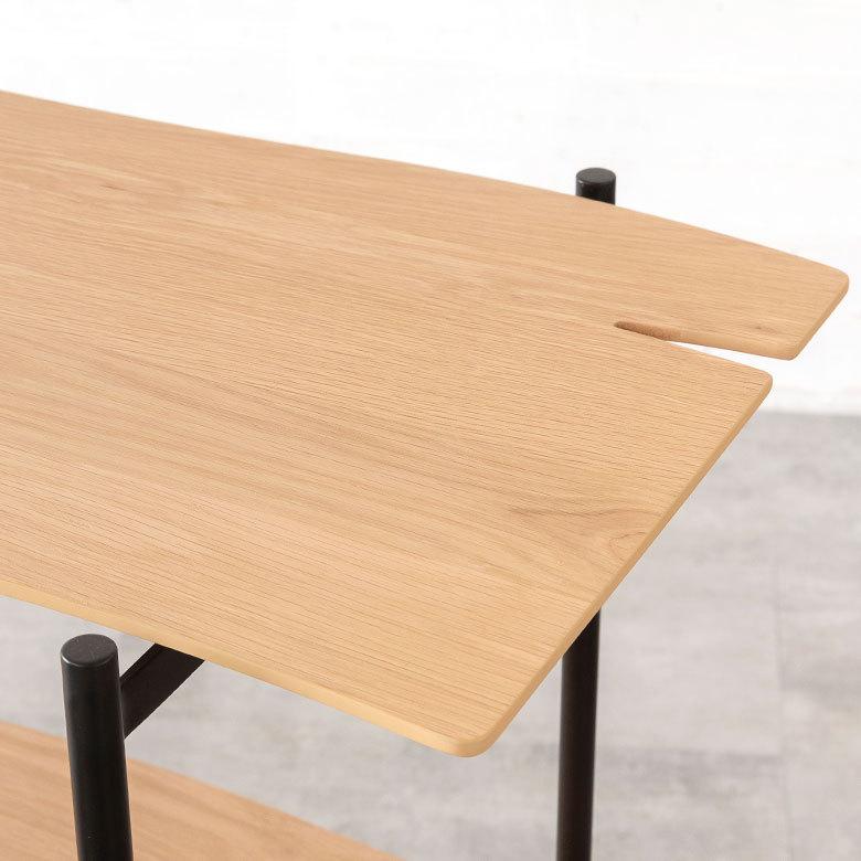 シェルフ 棚 3段 オープンシェルフ 天然木 スチール ナチュラル ブラウン W108cm シンプル 収納 91483 | ブランド登録なし | 12