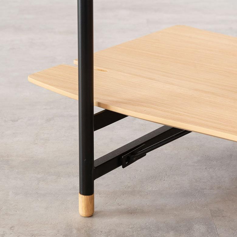 シェルフ 棚 3段 オープンシェルフ 天然木 スチール ナチュラル ブラウン W108cm シンプル 収納 91483 | ブランド登録なし | 13