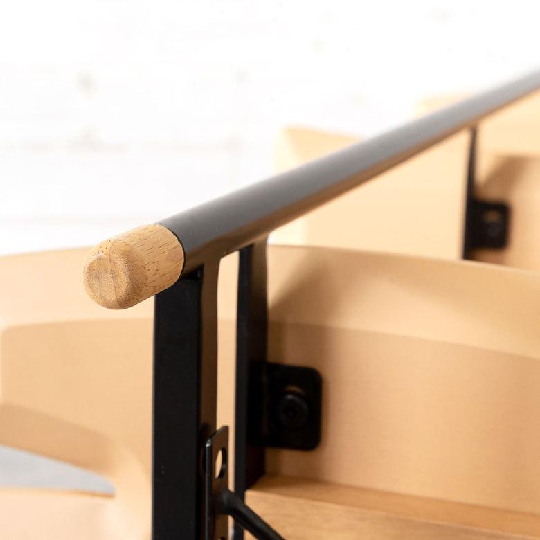 シェルフ 棚 3段 オープンシェルフ 天然木 スチール ナチュラル ブラウン W108cm シンプル 収納 91483 | ブランド登録なし | 14