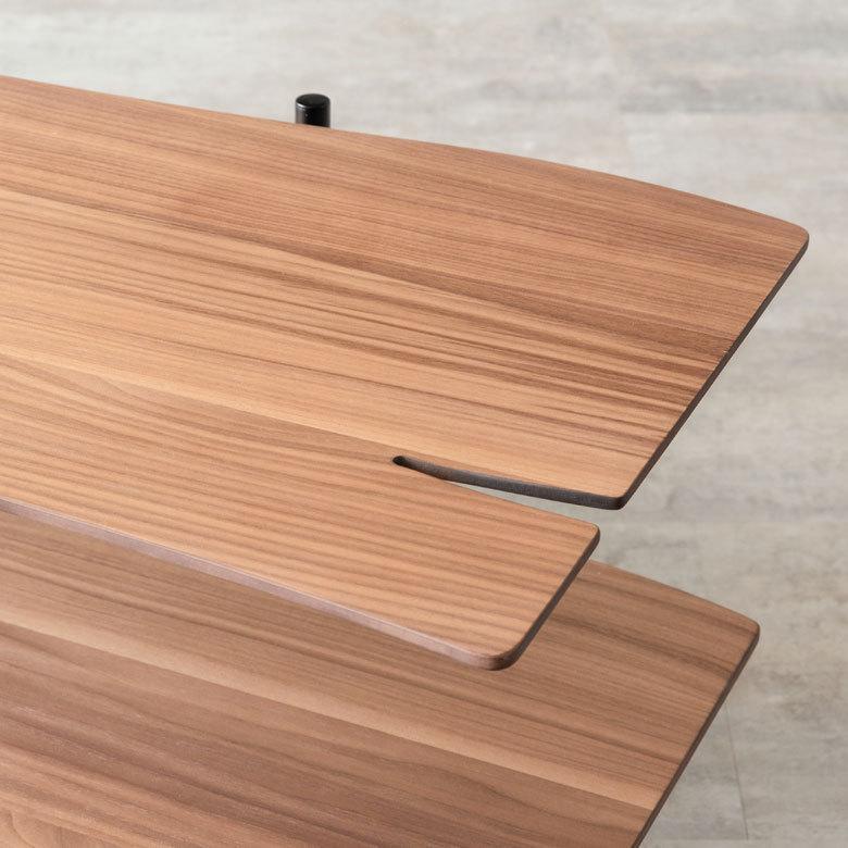 TV ロー ボード 木製 スチール ナチュラル ブラウン W 150cm D 41.5cm ラック オーディオボード AV シェルフ オープン シンプル 茶 こげ茶 リビング 収納 91485 | 東谷 | 12