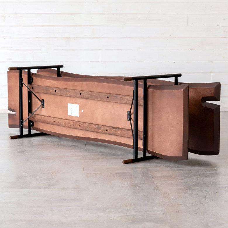 TV ロー ボード 木製 スチール ナチュラル ブラウン W 150cm D 41.5cm ラック オーディオボード AV シェルフ オープン シンプル 茶 こげ茶 リビング 収納 91485 | 東谷 | 15