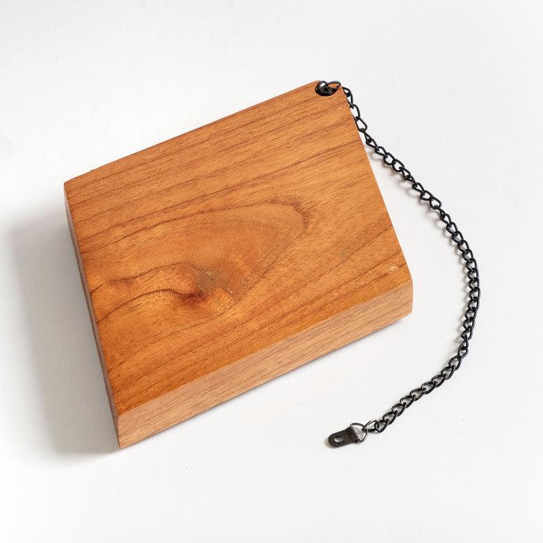 ミラー 鏡 ひし形 木 飛散防止 ３個セット ダイヤ 天然木 ミンディ チェーン付き 飛散防止ミラー 壁掛け 吊り下げ ３パーツ ３連 アンティーク調 91488 | ブランド登録なし | 12