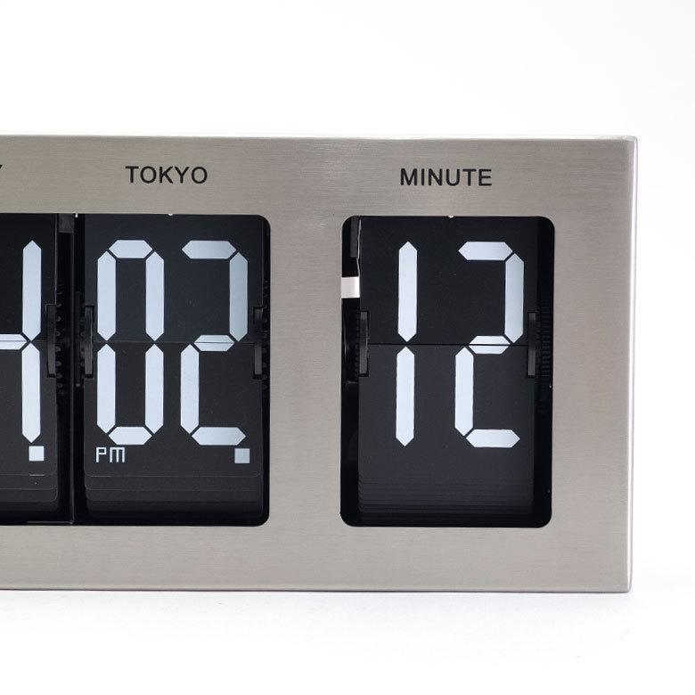 置き時計 フリップクロック 時計 世界時計 機械式 フリップ式 パタパタ時計 壁掛け 置時計 2WAY 大きめ デジタル ワールド時計 レトロ インダストリアル 91489 | ブランド登録なし | 06