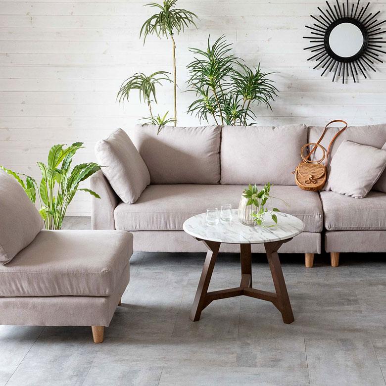 ソファ ソファセット カウチ コーナー オットマン 2人掛け 肘掛付き 3P 4P 5P シンプル カジュアル 肘掛け アーム付き 91491 | 東谷 | 05