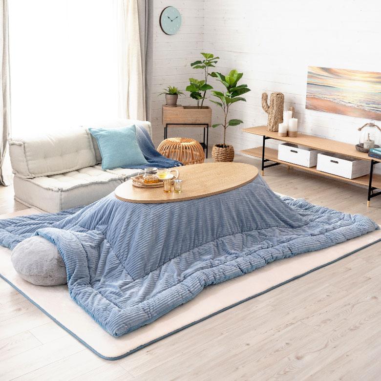 こたつ コタツ テーブル オーバル メラミン樹脂  W 120  D 60 ナチュラル ブラウン こたつ本体 コタツ本体 センターテーブル 木目調 シンプル おしゃれ 91493 | ブランド登録なし | 17