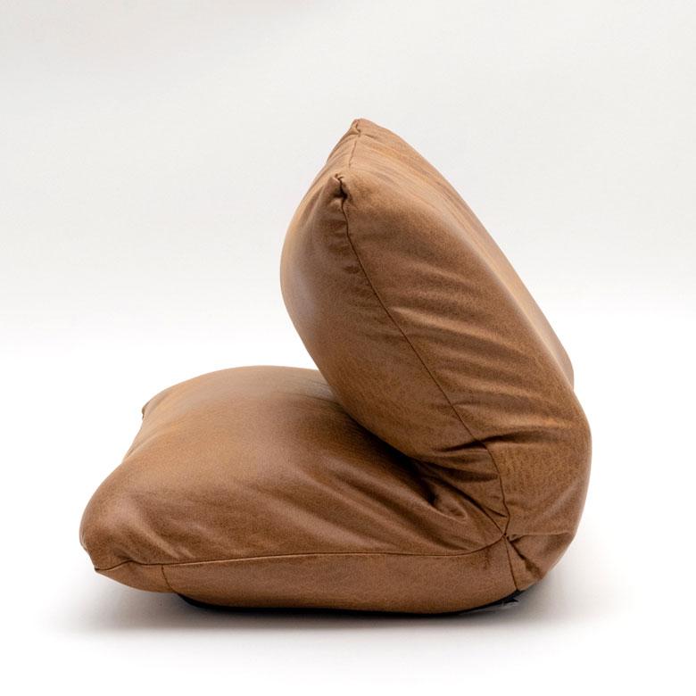 座椅子 リクライニング フロアソファ キャメル ブラウン 1人掛け コンパクト いす カジュアル 折りたたみ 無地 省スペース 91494 | ブランド登録なし | 11