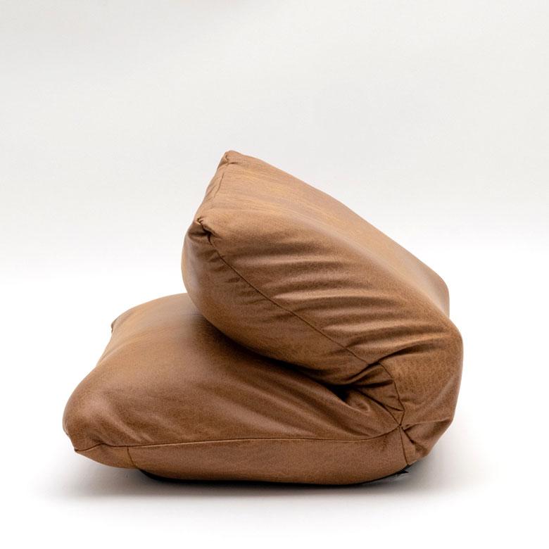 座椅子 リクライニング フロアソファ キャメル ブラウン 1人掛け コンパクト いす カジュアル 折りたたみ 無地 省スペース 91494 | ブランド登録なし | 12