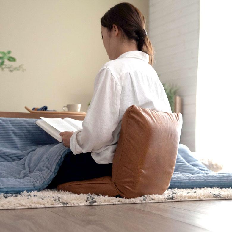 座椅子 リクライニング フロアソファ キャメル ブラウン 1人掛け コンパクト いす カジュアル 折りたたみ 無地 省スペース 91494 | ブランド登録なし | 16