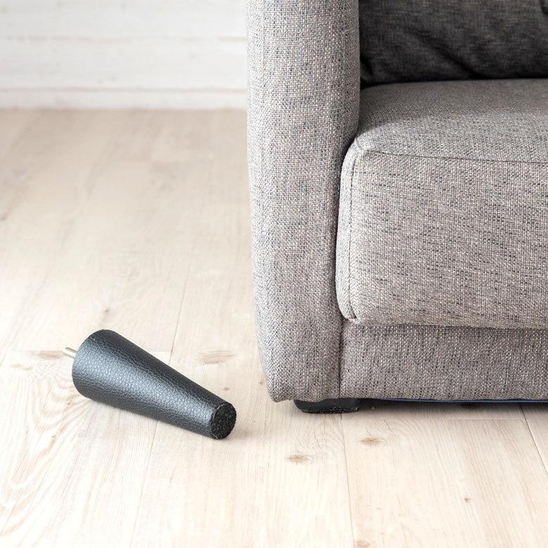 ソファ 2人掛け 2P ファブリック W144cm グレー クッション付き 省スペース 北欧おしゃれ 91498 | 東谷 | 12