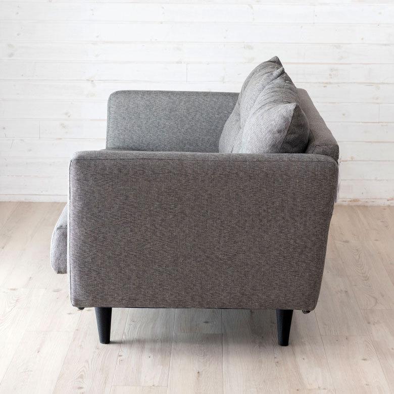 ソファ 2人掛け 2P ファブリック W144cm グレー クッション付き 省スペース 北欧おしゃれ 91498 | 東谷 | 15