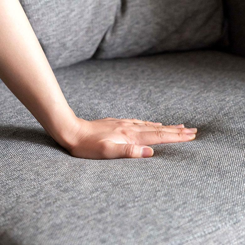 ソファ 2人掛け 2P ファブリック W144cm グレー クッション付き 省スペース 北欧おしゃれ 91498 | 東谷 | 05