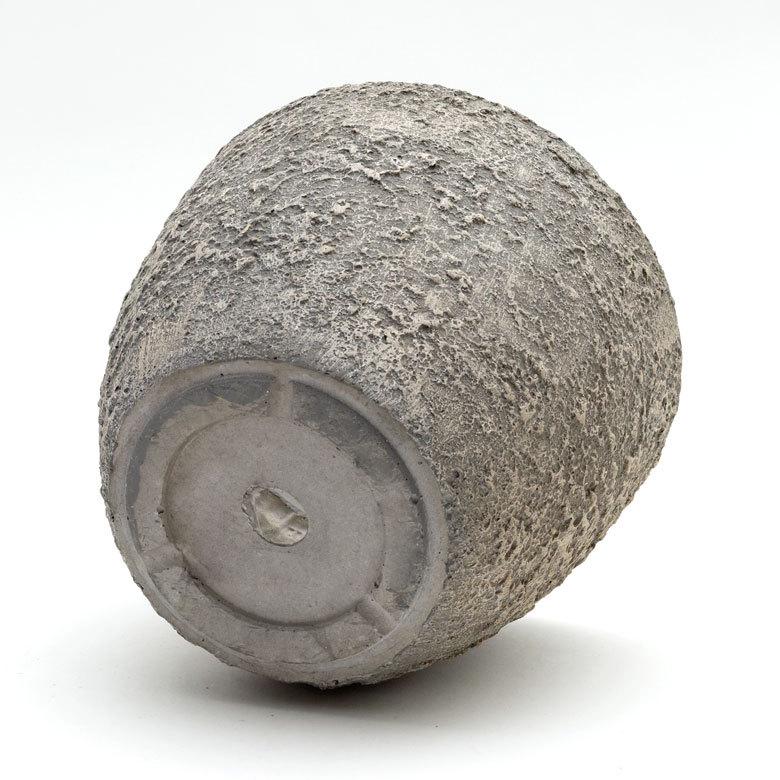 プランター ストーン風 直径約25cm 高さ約20cm グレー 酸化マグネシウム 鉢 植木鉢 底穴付き 6号 7号 北欧 おしゃれ スタイリッシュ 91505 | ブランド登録なし | 16