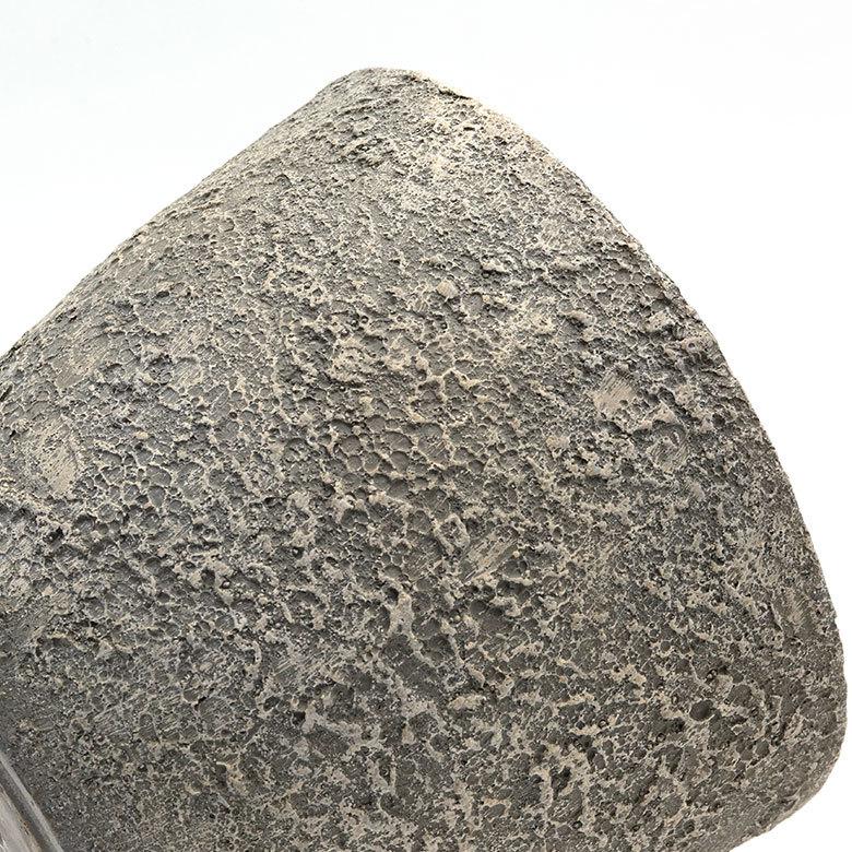 プランター ストーン風 直径約31cm 高さ約25cm グレー 酸化マグネシウム 鉢 植木鉢 底穴付き 8号 9号 北欧 おしゃれ スタイリッシュ 91506 | ブランド登録なし | 03