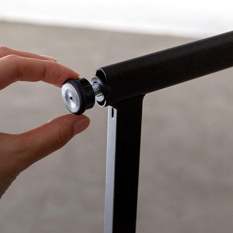 デスク パソコンデスク スチール 木製 W 100 × D 45 × H 73 cm ブラック ナチュラル 引出し付き モノトーン リモートワーク 91507 | ブランド登録なし | 20