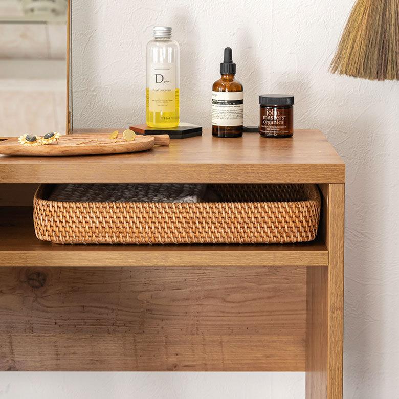 デスク 木製 W約90cm コンセント付き ブラウン パソコンデスク 机 PC スリム ウッド 収納 おしゃれ シンプル ナチュラル 在宅勤務 リモートワーク 91509 | ブランド登録なし | 14