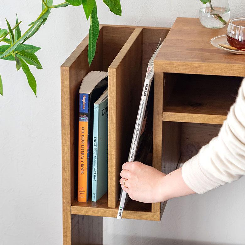 デスク 木製 W約90cm コンセント付き ブラウン パソコンデスク 机 PC スリム ウッド 収納 おしゃれ シンプル ナチュラル 在宅勤務 リモートワーク 91509 | ブランド登録なし | 03