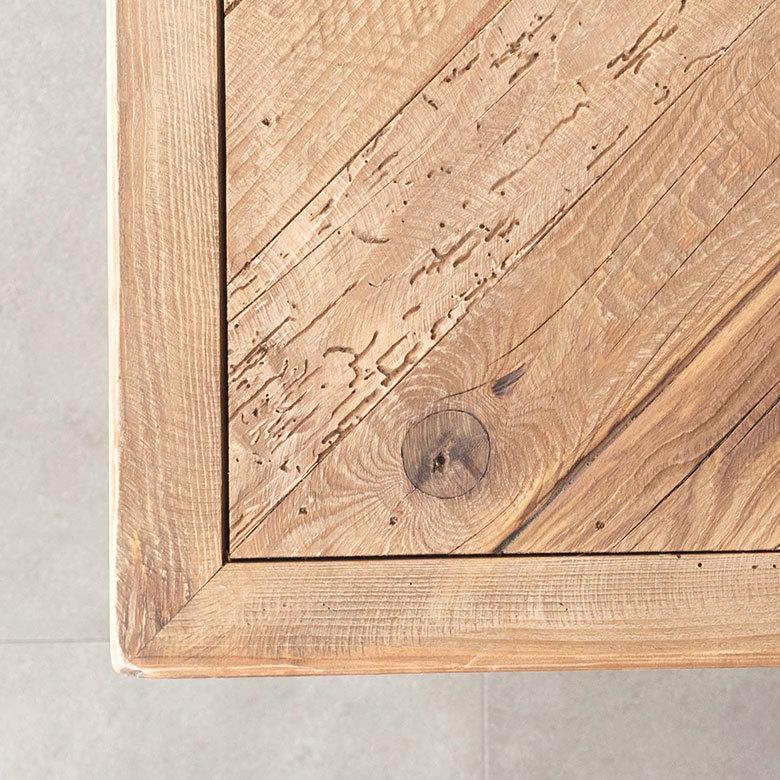 ローテーブル 大型 古材 センターテーブル テーブル 天然木 木製 W約100cm 正方形 床座 シンプル 北欧 91510 | ブランド登録なし | 11