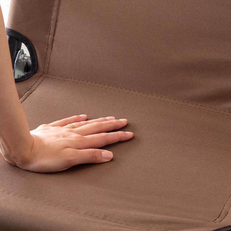 折り畳み式 ロータイプ 1人掛け ブラウン グレー いす アウトドア用品 ロースタイル キャンプ おしゃれ ポータブル 91511 | ブランド登録なし | 03