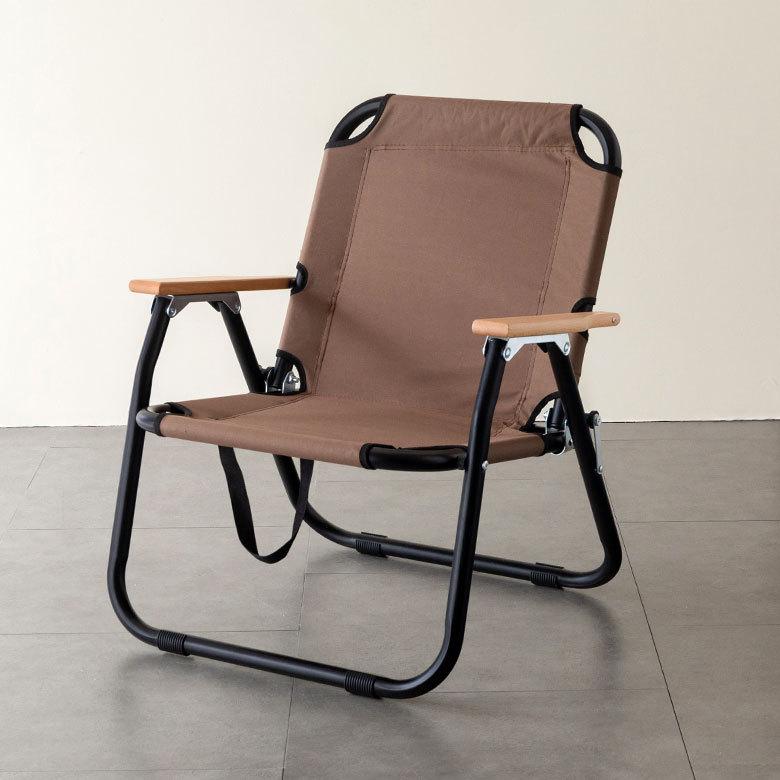 折り畳み式 ロータイプ 1人掛け ブラウン グレー いす アウトドア用品 ロースタイル キャンプ おしゃれ ポータブル 91511 | ブランド登録なし | 17