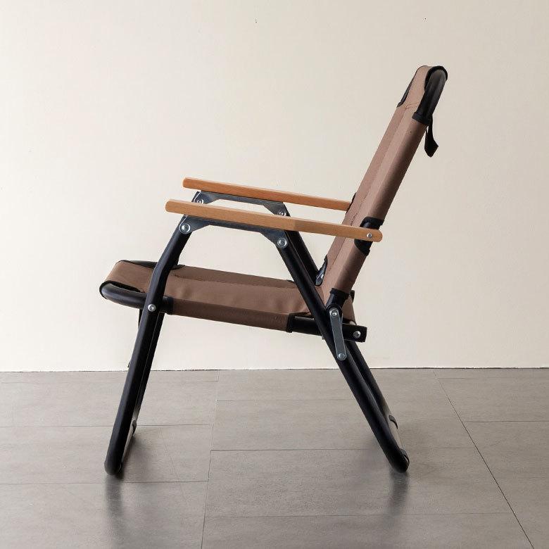 折り畳み式 ロータイプ 1人掛け ブラウン グレー いす アウトドア用品 ロースタイル キャンプ おしゃれ ポータブル 91511 | ブランド登録なし | 18