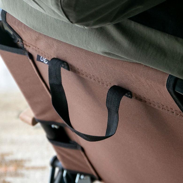 折り畳み式 ロータイプ 1人掛け ブラウン グレー いす アウトドア用品 ロースタイル キャンプ おしゃれ ポータブル 91511 | ブランド登録なし | 09