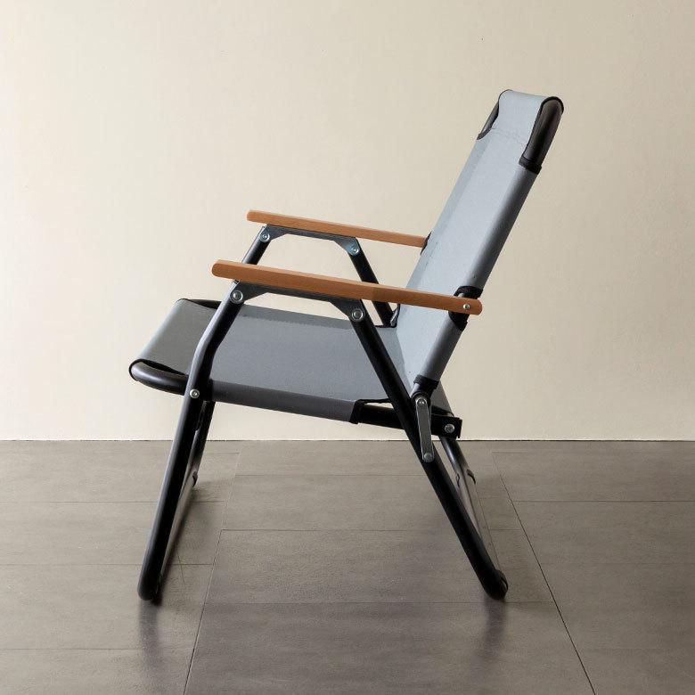 折り畳み式 ロータイプ 2人掛け ブラウン グレー いす アウトドア用品 ロースタイル キャンプ おしゃれ ポータブル 91512 | ブランド登録なし | 17