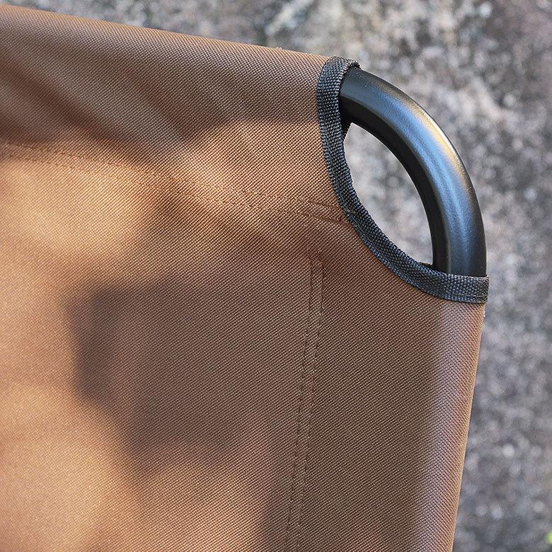 折り畳み式 ロータイプ 2人掛け ブラウン グレー いす アウトドア用品 ロースタイル キャンプ おしゃれ ポータブル 91512 | ブランド登録なし | 04