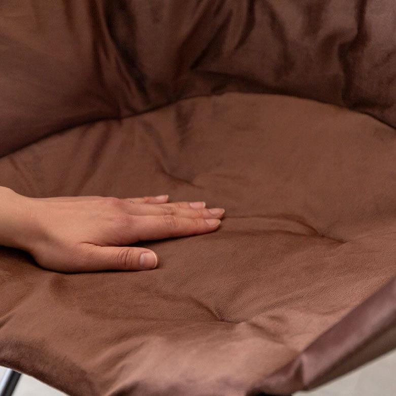 折り畳み式 ワンタッチ 1人掛け ブラウン ブラック いす 袋付き アウトドア用品 コンパクト キャンプ おしゃれ ポータブル 91513 | ブランド登録なし | 03