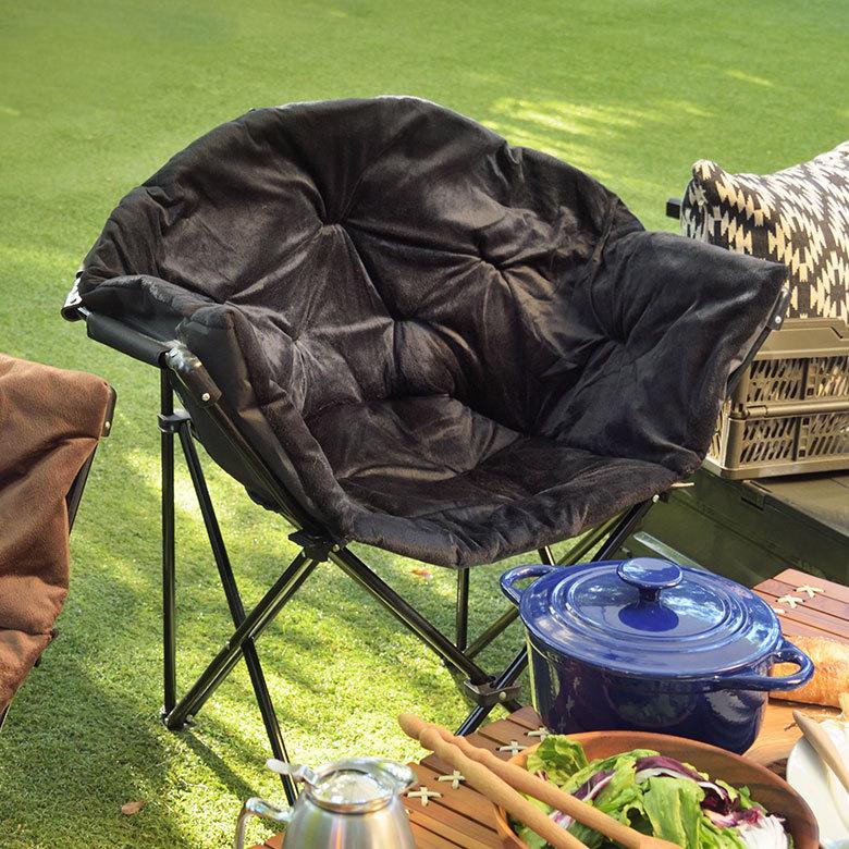 折り畳み式 ワンタッチ 1人掛け ブラウン ブラック いす 袋付き アウトドア用品 コンパクト キャンプ おしゃれ ポータブル 91513 | ブランド登録なし | 07