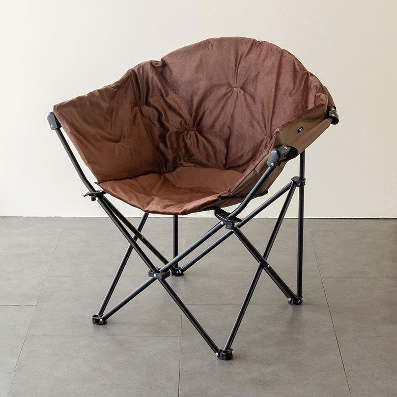 折り畳み式 ワンタッチ 1人掛け ブラウン ブラック いす 袋付き アウトドア用品 コンパクト キャンプ おしゃれ ポータブル 91513 | ブランド登録なし | 08