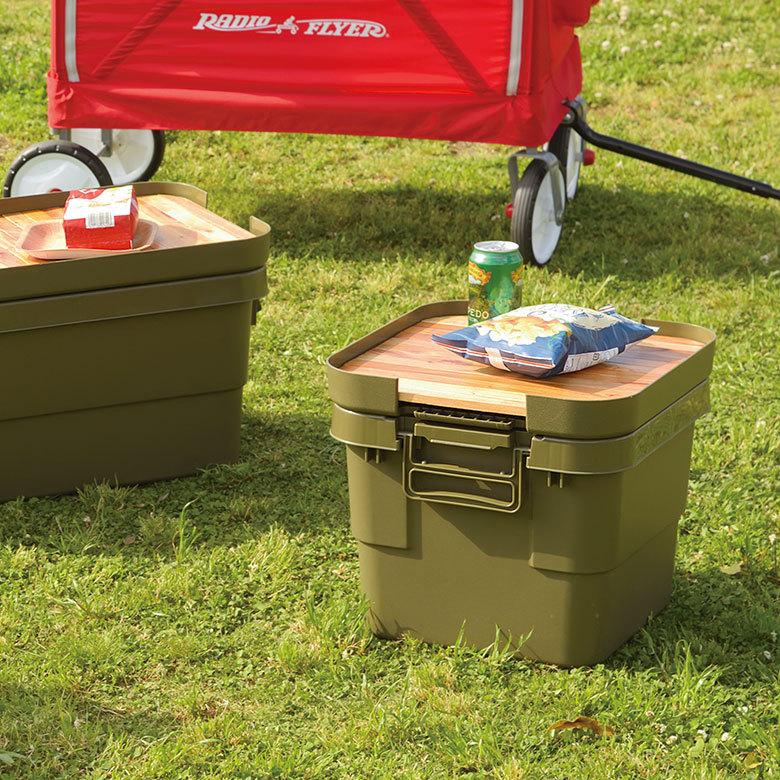 テーブルトップ 天板 30L トランクカーゴ専用 木 収納袋付 サイドテーブル トレイ キャンプ おしゃれ ポータブル 91514 | ブランド登録なし | 12