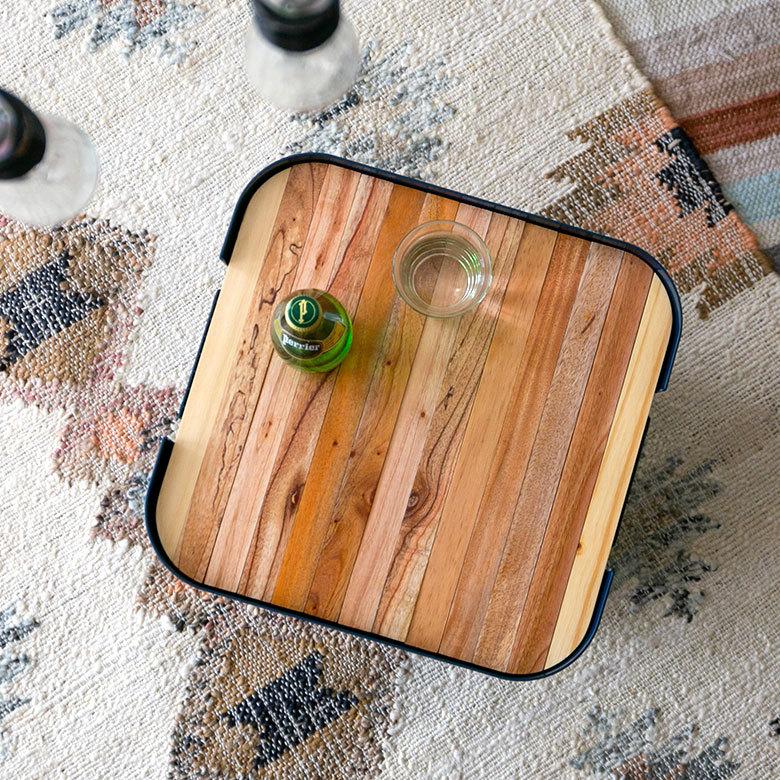 テーブルトップ 天板 30L トランクカーゴ専用 木 収納袋付 サイドテーブル トレイ キャンプ おしゃれ ポータブル 91514 | ブランド登録なし | 06