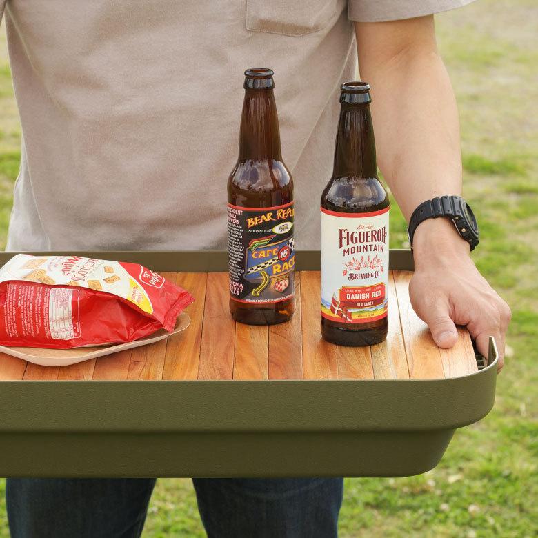 テーブルトップ 天板 30L トランクカーゴ専用 木 収納袋付 サイドテーブル トレイ キャンプ おしゃれ ポータブル 91514 | ブランド登録なし | 08