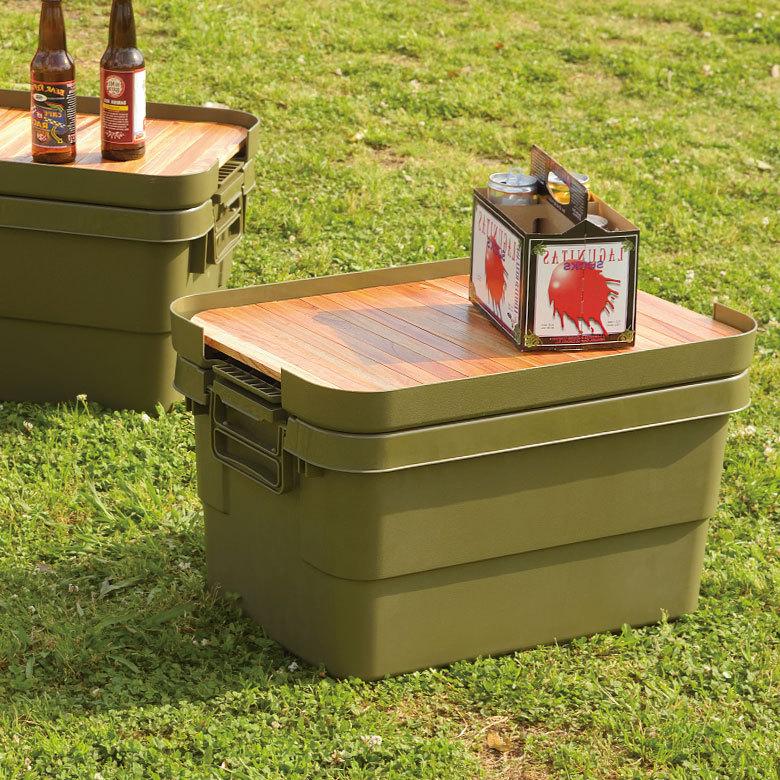 テーブルトップ 天板 50L トランクカーゴ専用 木 収納袋付 サイドテーブル トレイ キャンプ おしゃれ ポータブル 91515 | ブランド登録なし | 12