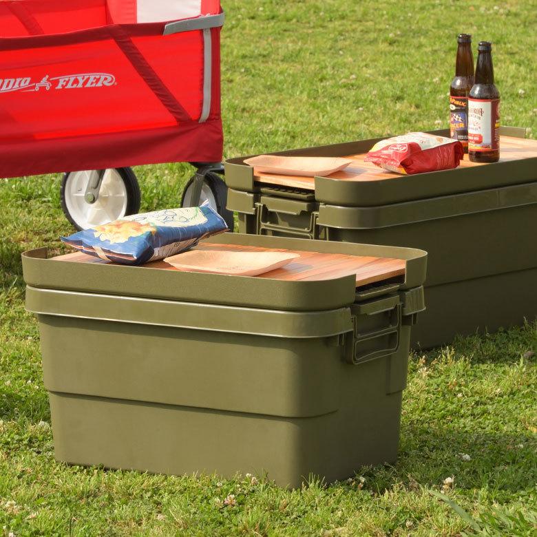 テーブルトップ 天板 50L トランクカーゴ専用 木 収納袋付 サイドテーブル トレイ キャンプ おしゃれ ポータブル 91515 | ブランド登録なし | 04