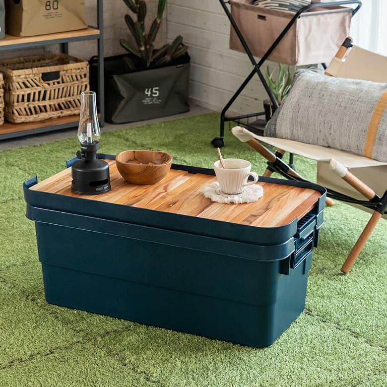 テーブルトップ 天板 70L トランクカーゴ専用 木 収納袋付 サイドテーブル トレイ キャンプ おしゃれ ポータブル 91516 | 東谷 | 10