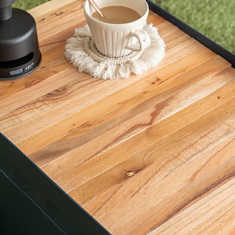 テーブルトップ 天板 70L トランクカーゴ専用 木 収納袋付 サイドテーブル トレイ キャンプ おしゃれ ポータブル 91516 | 東谷 | 02