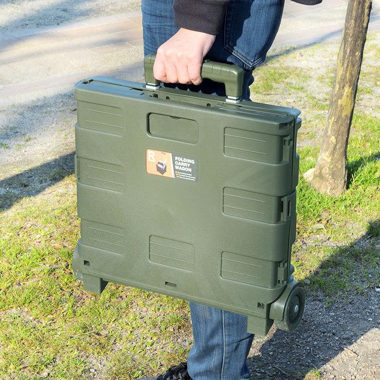 キャリーカート 折り畳み式 キャリー ワゴン プラスチック  伸縮 ハンドル アウトドア用品 フォールディング キャンプ おしゃれ 91517 | ブランド登録なし | 06