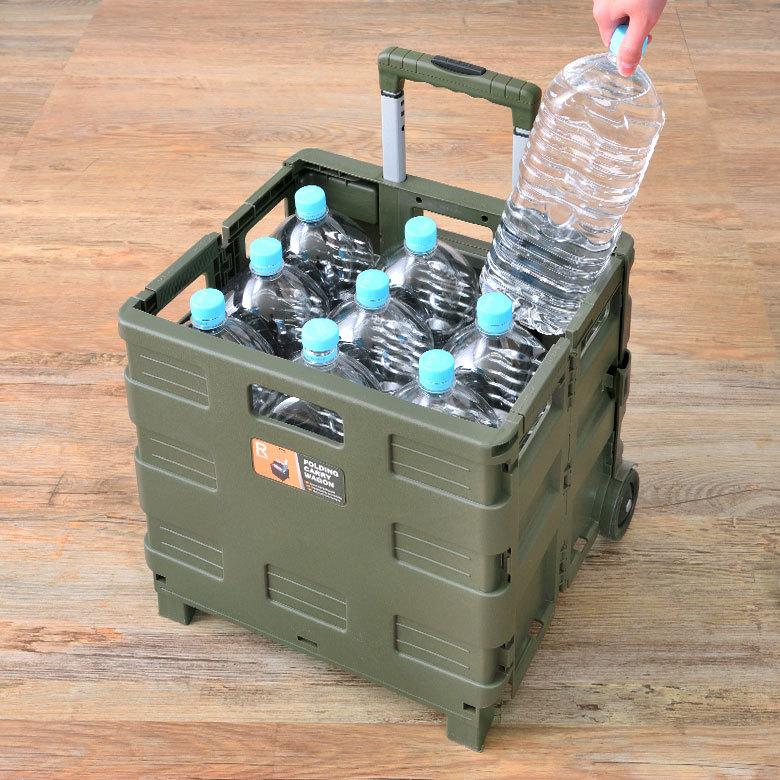 キャリーカート 折り畳み式 キャリー ワゴン プラスチック  伸縮 ハンドル アウトドア用品 フォールディング キャンプ おしゃれ 91517 | ブランド登録なし | 11