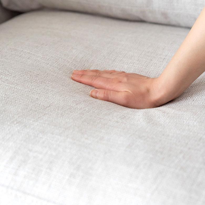 ソファ 2人掛け 2P ファブリック 約W181cm ホワイト グレークッション付き 肘付き 北欧 シンプル ナチュラル おしゃれ 91518 | 東谷 | 06