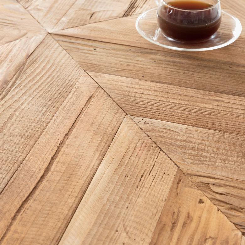 センターテーブル テーブル 長方形 床座 大型 古材 幾何学 おしゃれ ナチュラル ヴィンテージ ロースタイル シンプル 北欧 91520 | ブランド登録なし | 01