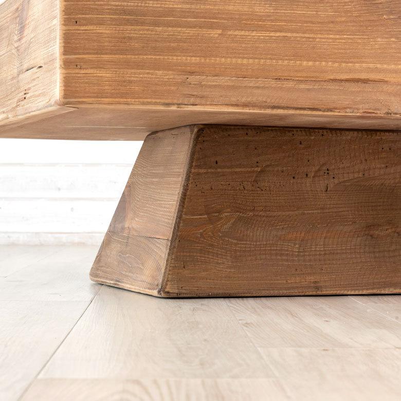 センターテーブル テーブル 長方形 床座 大型 古材 幾何学 おしゃれ ナチュラル ヴィンテージ ロースタイル シンプル 北欧 91520 | ブランド登録なし | 09