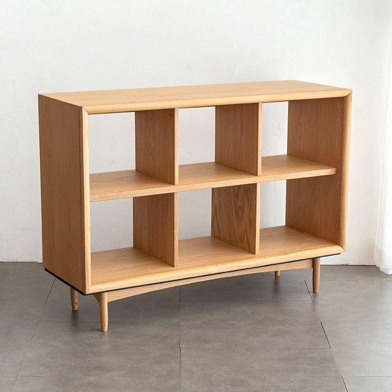 シェルフ 木製 2段 3列 ロー オープンラック キャビネット 本棚 収納 家具 棚 シェルフ おしゃれ シンプル ナチュラル 北欧 脚付き ディスプレイ 91524 | ブランド登録なし | 16