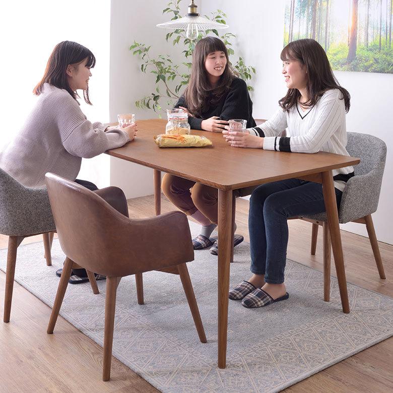 ダイニングテーブル 4人掛け 木製 天然木 ゆったり 大きめ おしゃれ