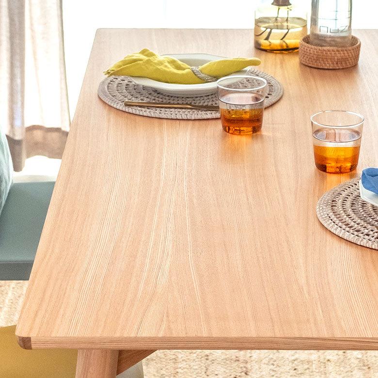 ダイニングテーブル 4人掛け 木製  天然木 ゆったり 大きめ おしゃれ ナチュラル シンプル 北欧 モダン 91527 | ブランド登録なし | 09