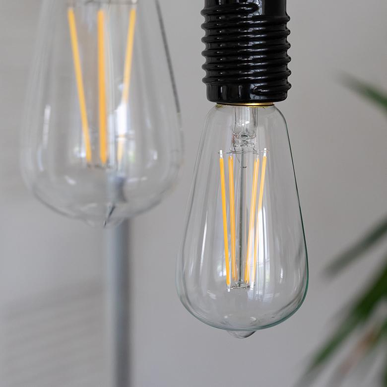 LED 電球 レトロ ランプ E26 240ルーメン フィラメント 裸電球 エジソン 照明 ペンダント ライト 省エネ エコ 長寿命 約10年 おしゃれ インテリア 西海岸 91528 | 東谷 | 06