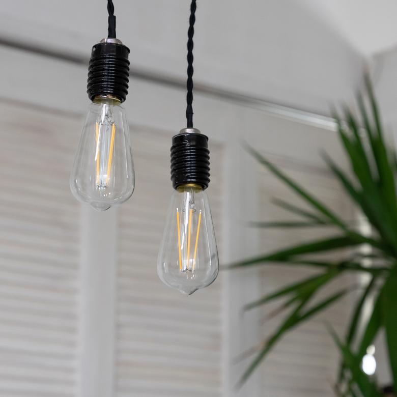 LED 電球 レトロ ランプ E26 240ルーメン フィラメント 裸電球 エジソン 照明 ペンダント ライト 省エネ エコ 長寿命 約10年 おしゃれ インテリア 西海岸 91528 | 東谷 | 07