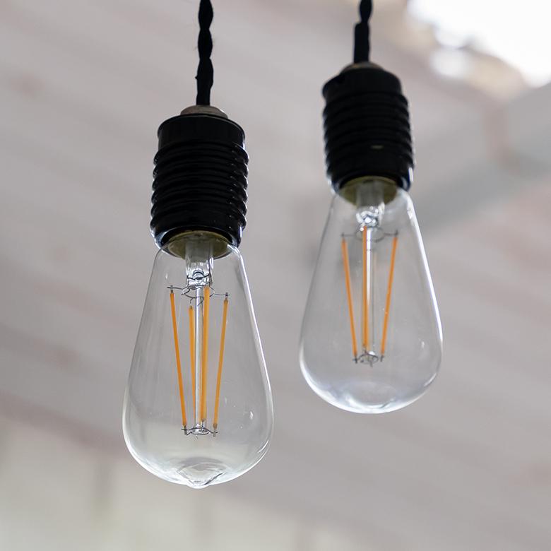 LED 電球 レトロ ランプ E26 240ルーメン フィラメント 裸電球 エジソン 照明 ペンダント ライト 省エネ エコ 長寿命 約10年 おしゃれ インテリア 西海岸 91528 | 東谷 | 09