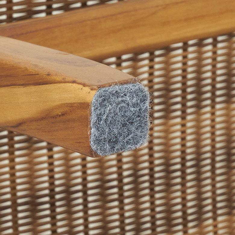 チェア 1人掛け 1P アーム 肘掛 オットマン 付き いす 椅子 イス 天然木 チーク 耐水 汚れに強い 北欧 リゾート おしゃれ ナチュラル 家具 西海岸 91530 | 東谷 | 13